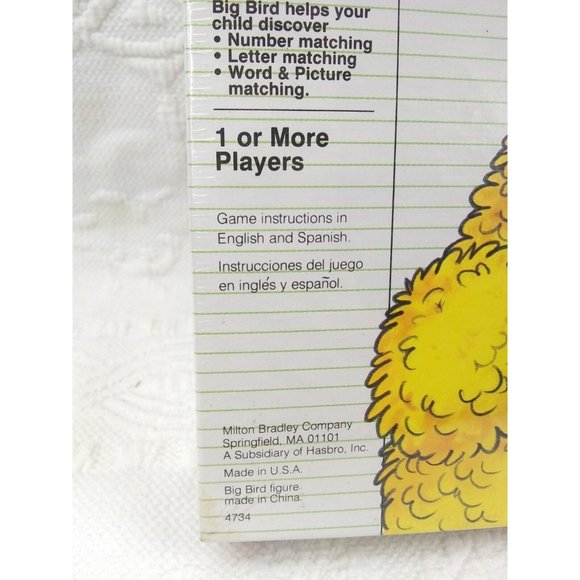 Vintage NOS sealed 1986 MB Sesame Street Light & Learn  READ - Picture 4 of 4